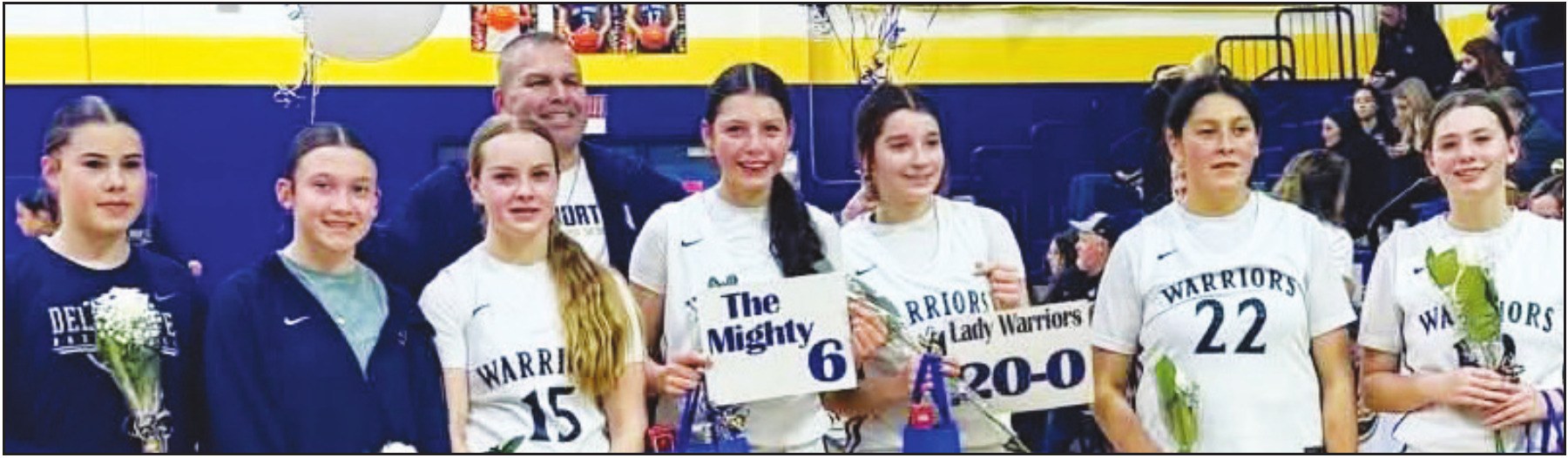 The Del Norte High freshman girls’ basketball team – aka the “Iron Warriors” – completed the 2025-2026 season with an undefeated 20-0 record.